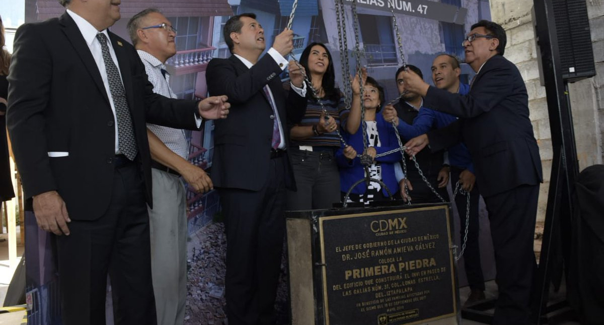 Inician reconstrucción de inmuebles en Iztapalapa