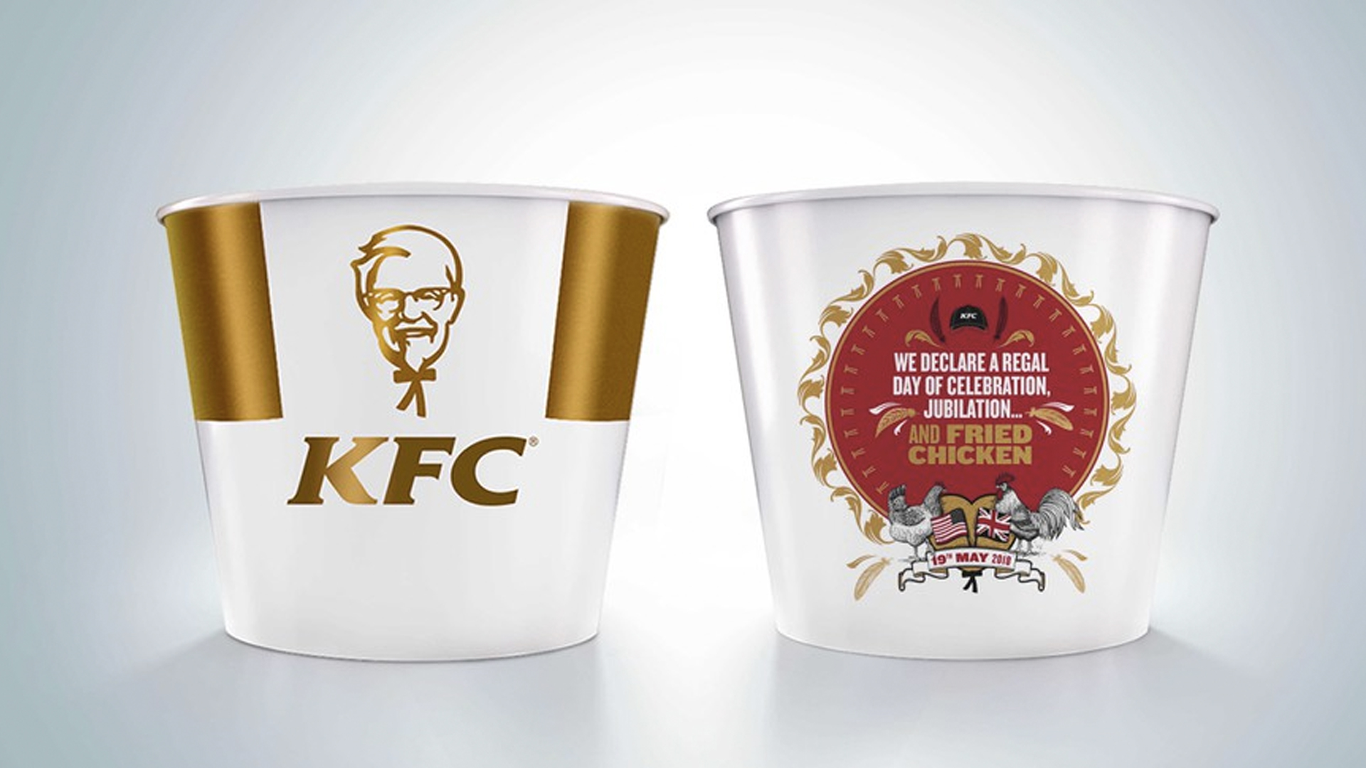 KFC lanza cubeta conmemorativa por la boda del príncipe Harry y Meghan Markle