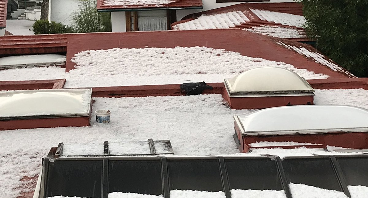 Granizo golpea tres delegaciones, inundaciones afectan Tlalpan - lluvia-granizo-magdalena-de-las-salinas-cdmx