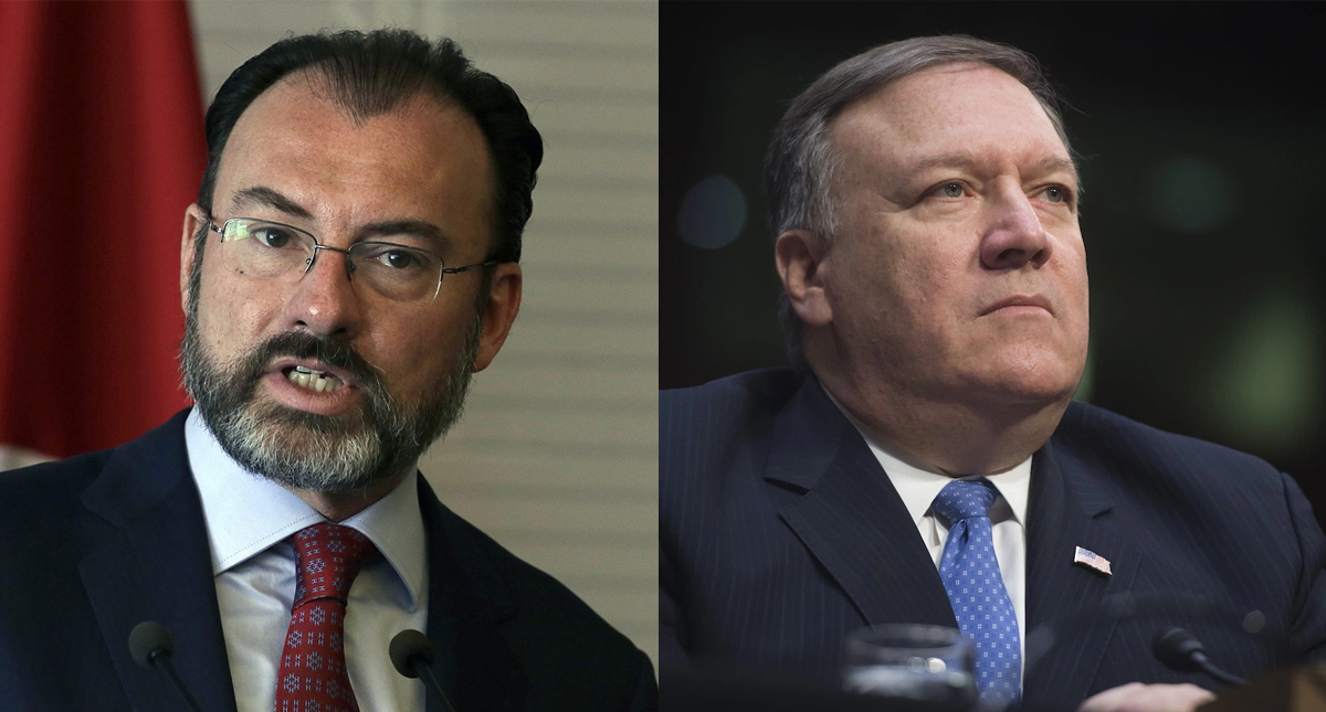 Luis Videgaray conversa con Mike Pompeo sobre aranceles
