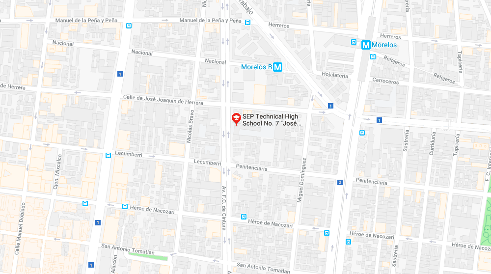 Lesionan a estudiante de secundaria en la colonia Morelos - mapa