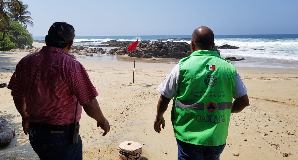 Costa de Oaxaca sin daños mayores por mar de fondo - mar-de-fondo-oaxaca-3