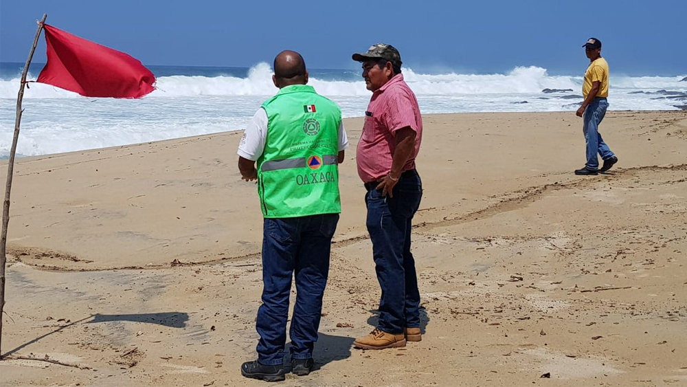 Costa de Oaxaca sin daños mayores por mar de fondo - mar-de-fondo-oaxaca