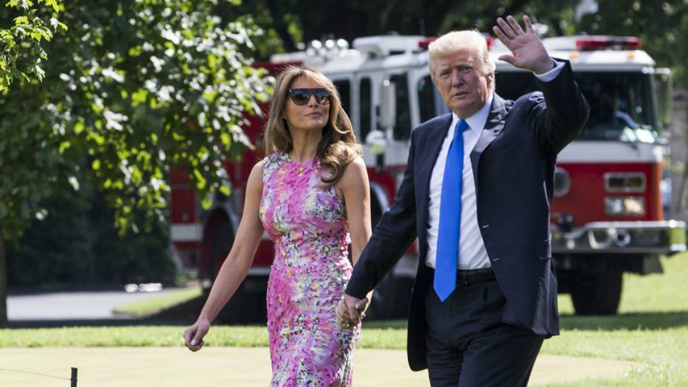 Trump informó sobre estado de salud de su esposa Melania