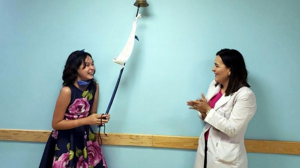 Menor de 13 años vence al cáncer tras 120 quimioterapias