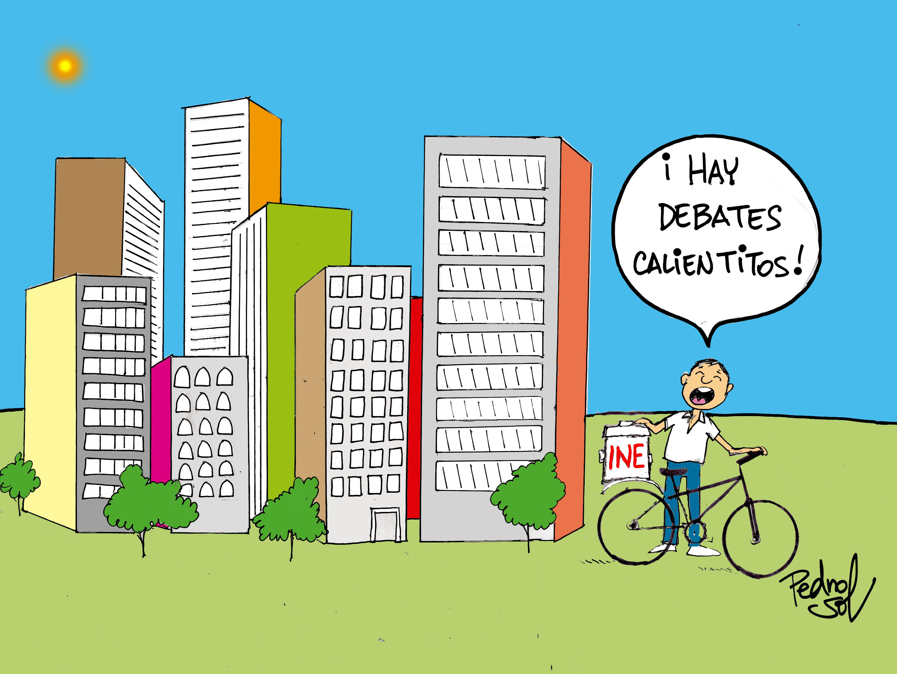 ¡Quema mucho el Sol! Segundo debate presidencial - pedrosol