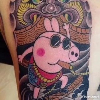 La razón por la que vetaron a Peppa Pig en China - peppa-pig-tatuaje-china