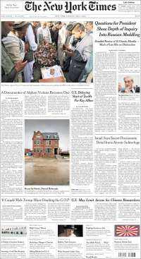 Gasolinas y Kabul en primeras planas - portadas-1-may-nyt