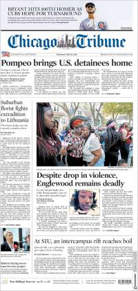 Inflación, Trump y Corea del Norte en primeras planas - portadas-10-may-chicago