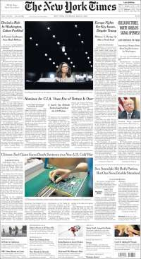 Inflación, Trump y Corea del Norte en primeras planas - portadas-10-may-nyt
