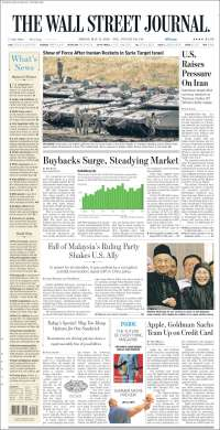 AMLO, INE y Trump en primeras planas - portadas-11-may-wsj