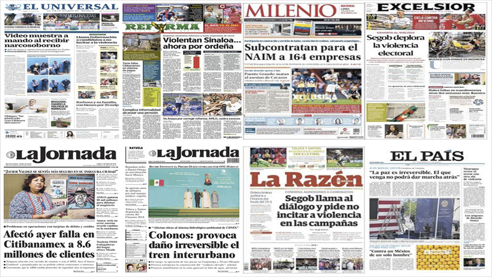 Segob, elecciones y Trump en primeras planas