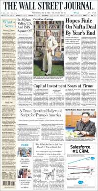 Ataque cibernético y Corea del Norte en primeras planas - portadas-16-may-wsj