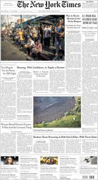 Margarita Zavala y Trump en primeras planas - portadas-18-may-nyt