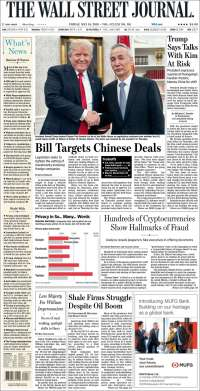 Margarita Zavala y Trump en primeras planas - portadas-18-may-wsj