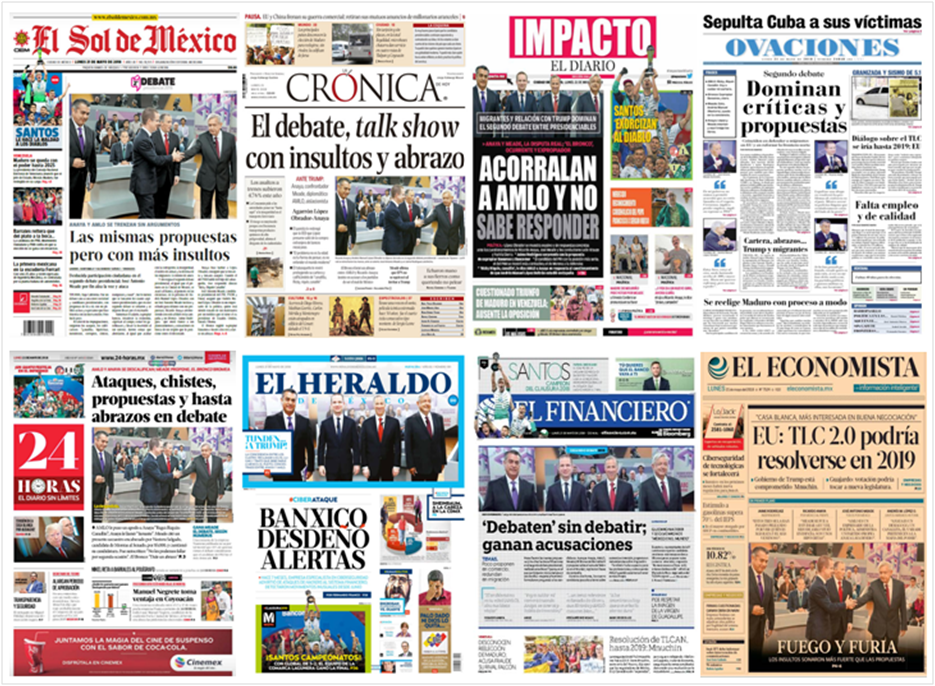 Debate, Trump y FBI en primeras planas - portadas-21-may2