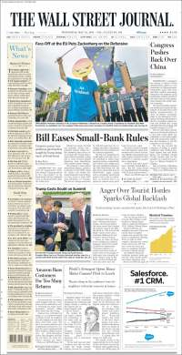 Robo de trenes y Trump en primeras planas - portadas-23-may-wsj