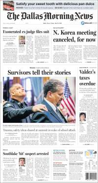 EPN, Trudeau, Trump y Corea del Norte en primeras planas - portadas-25-may-dallas