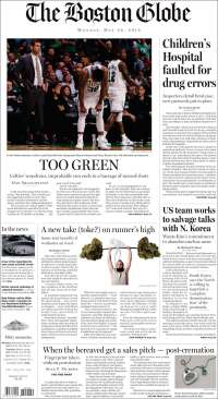 Esposa de 'El Mencho’, EE.UU. y Corea del Norte en primeras planas - portadas-28-may-boston