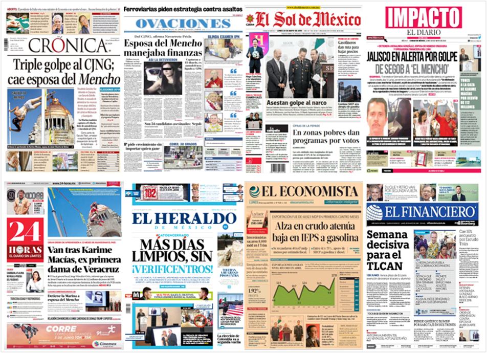 Esposa de 'El Mencho’, EE.UU. y Corea del Norte en primeras planas - portadas-28-may2