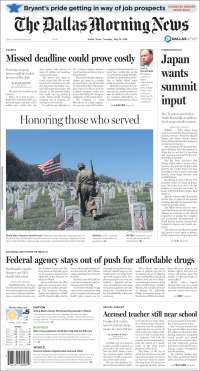 INE, El Bronco y Día de los Caídos en primeras planas - portadas-29-may-dallas