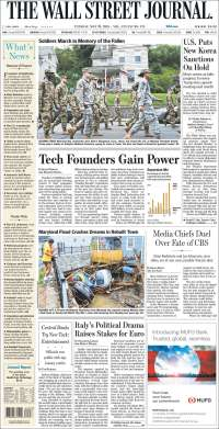 INE, El Bronco y Día de los Caídos en primeras planas - portadas-29-may-wsj