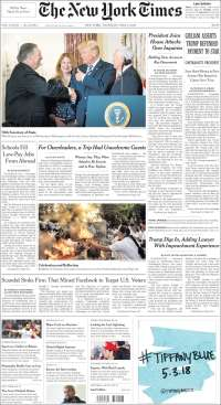 Ochoa Reza, René Juárez y Trump en primeras planas - portadas-3-may-nyt