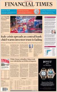 Trump, muro e Italia en primeras planas - portadas-30-may-financial