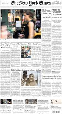 Trump, muro e Italia en primeras planas - portadas-30-may-nyt