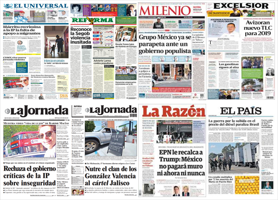 Trump, muro e Italia en primeras planas - portadas-30-may1