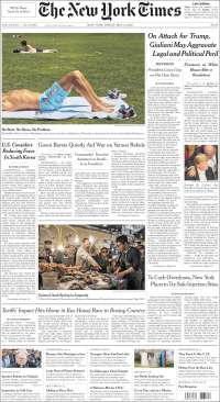 AMLO, empresarios y Trump en primeras planas - portadas-4-may-nyt