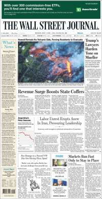 Meade y Hawaii en primeras planas - portadas-7-may-wsj