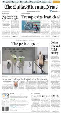 NAIM, Irán y Trump en primeras planas - portadas-9-may-dallas