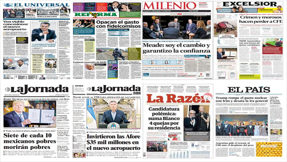 NAIM, Irán y Trump en primeras planas