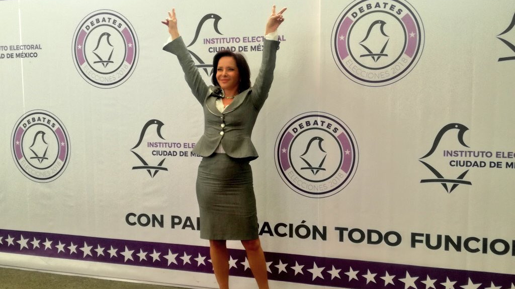 Así llegaron los candidatos a segundo debate por Jefatura de Gobierno - purificacion-carpinteyro-segundo-debate