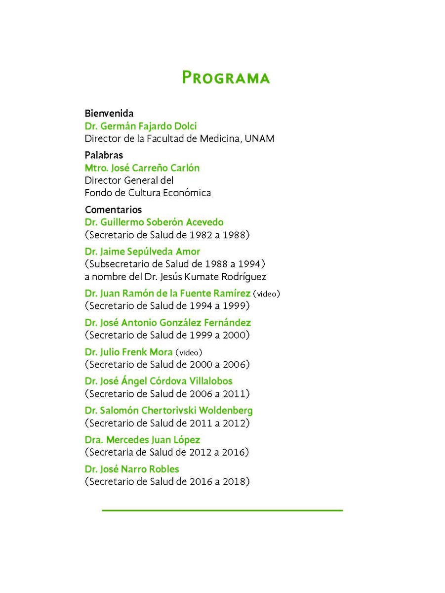 UNAM realizará encuentro de exsecretarios de Salud - ritmo-y-rumbo-de-la-salud-en-mexico-unam-2