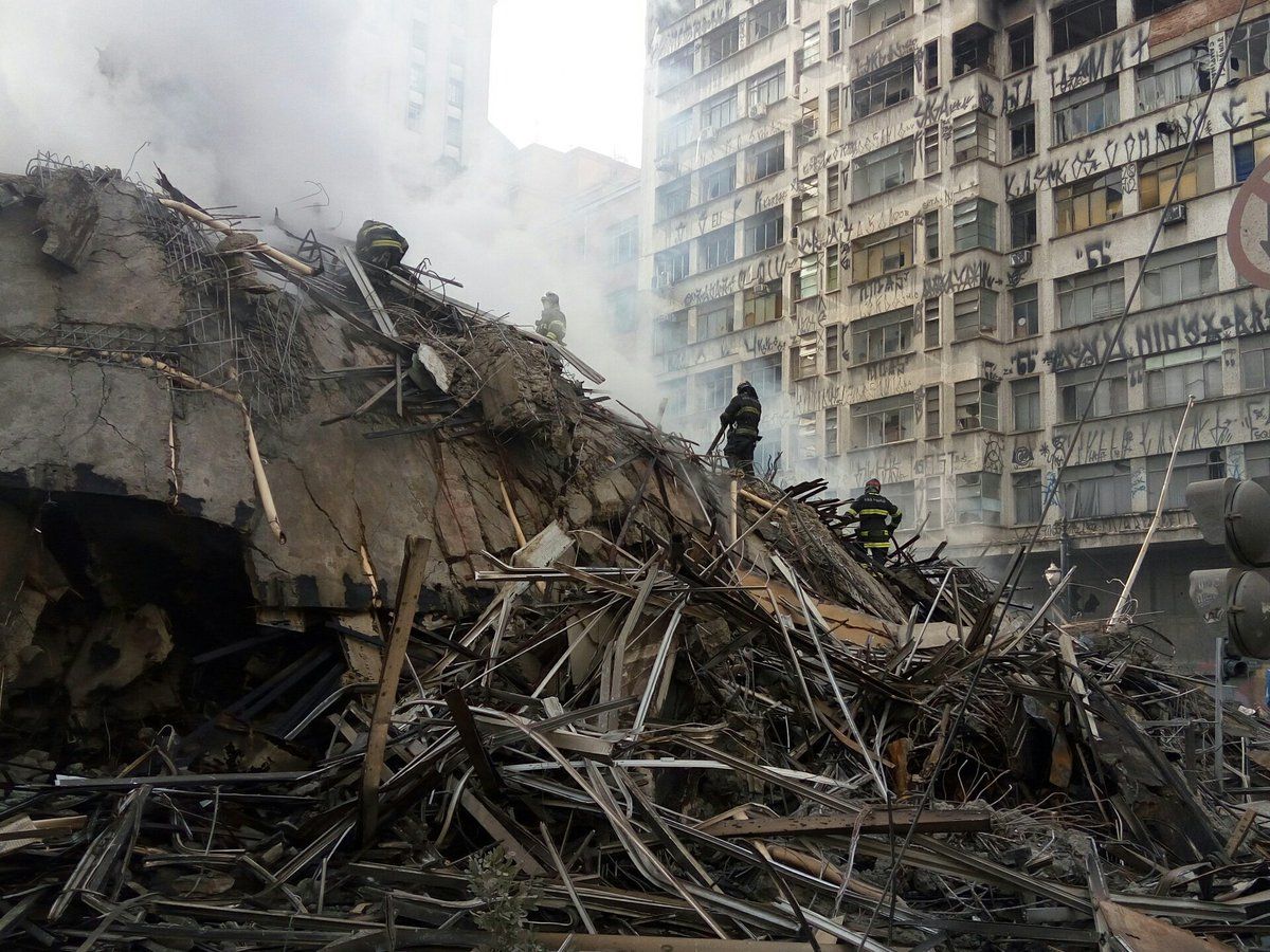 Incendio y derrumbe de edificio deja varios desaparecidos en Brasil - sao-paulo-incendio-edificio