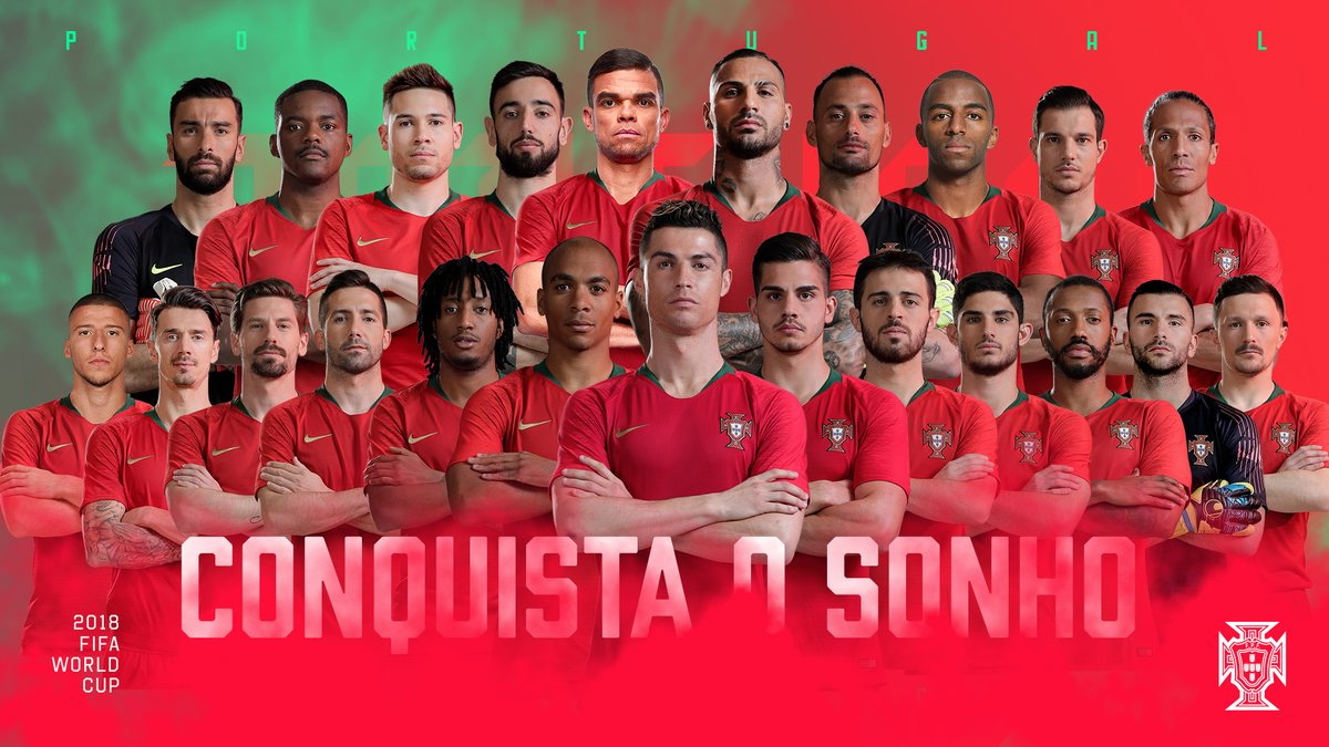 Portugal da a conocer su lista final para Rusia 2018