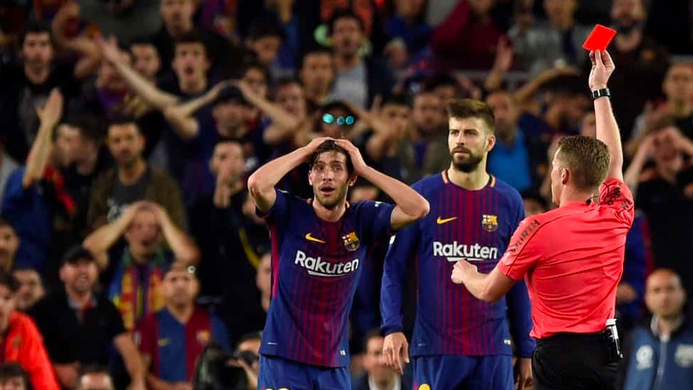 Suspenden cuatro partidos a Sergi Roberto