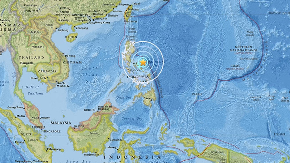 Sismo de magnitud 6.1 sacude costa de Filipinas