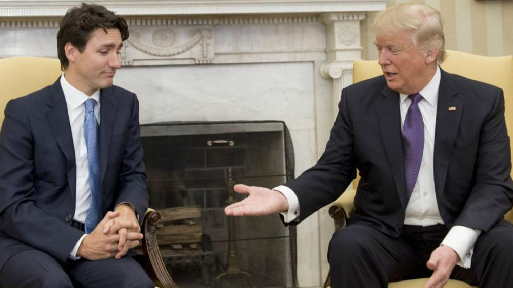Trudeau señala que EE.UU. condicionó su reunión con Trump - trudeau-trump