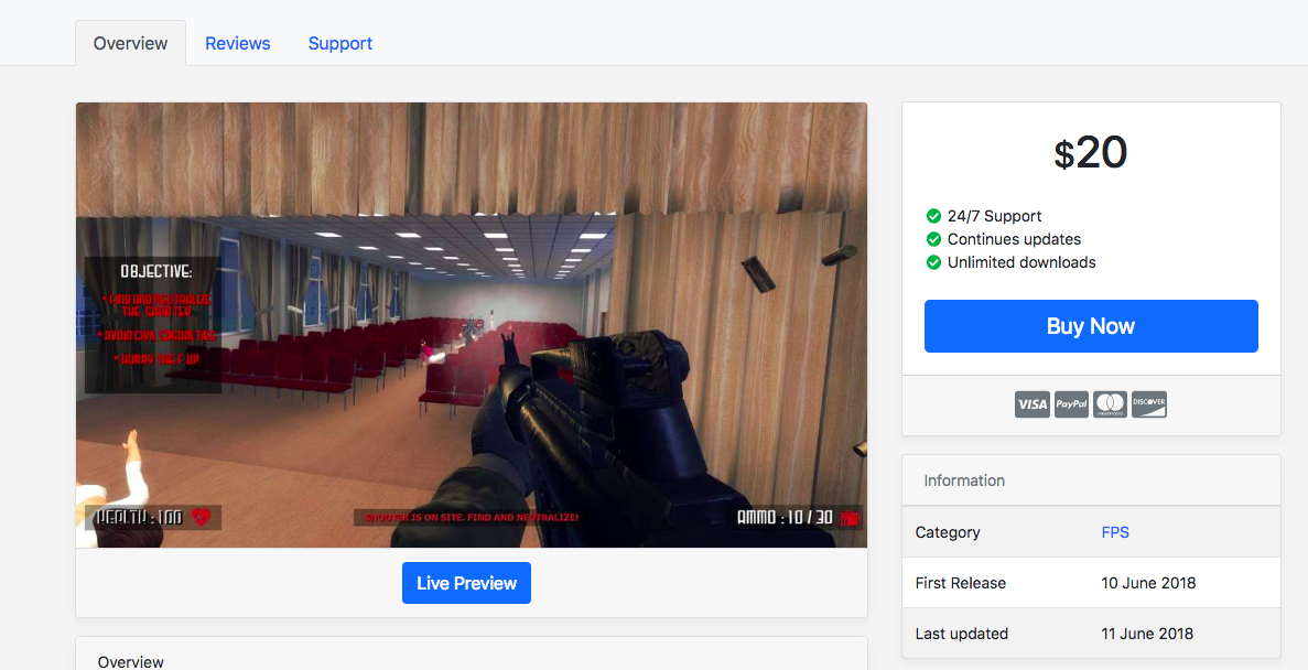 Creador de juego que simula tiroteo en escuela defiende su publicación - active-shooter-tienda-acid-games