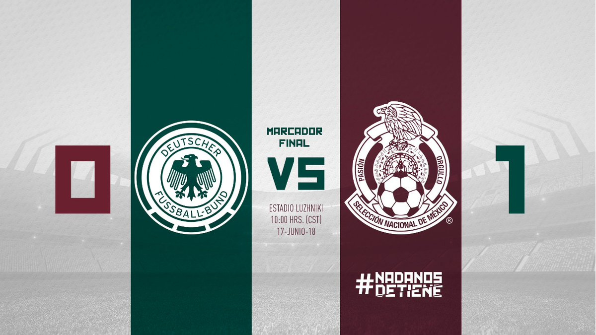 Alemania felicita a México por su victoria