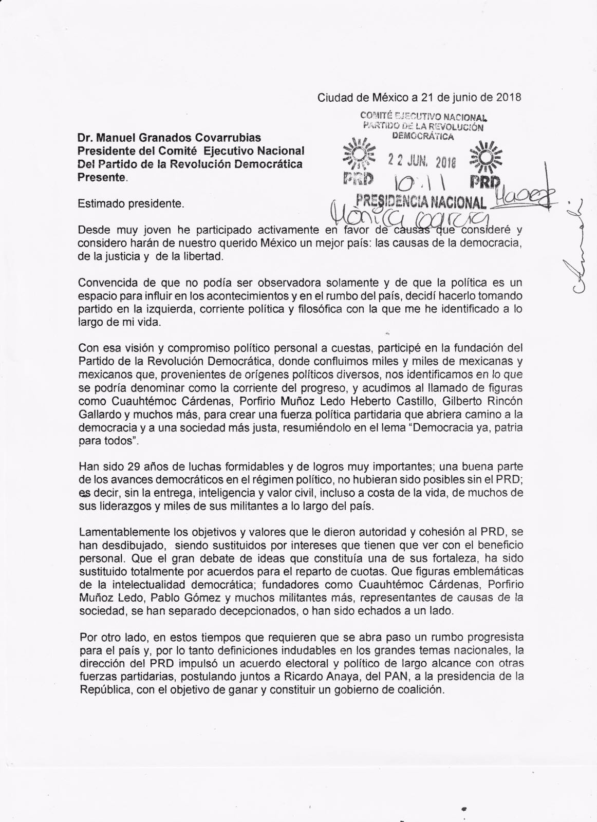 Renuncia Amalía García al PRD - amalia-garcia-renuncia-prd