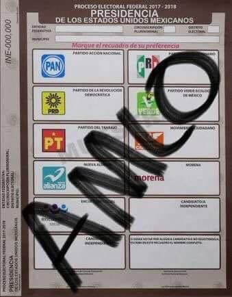 INE aprueba escribir nombre o apodo de candidato en toda la boleta - amlo-voto-boleta-electoral