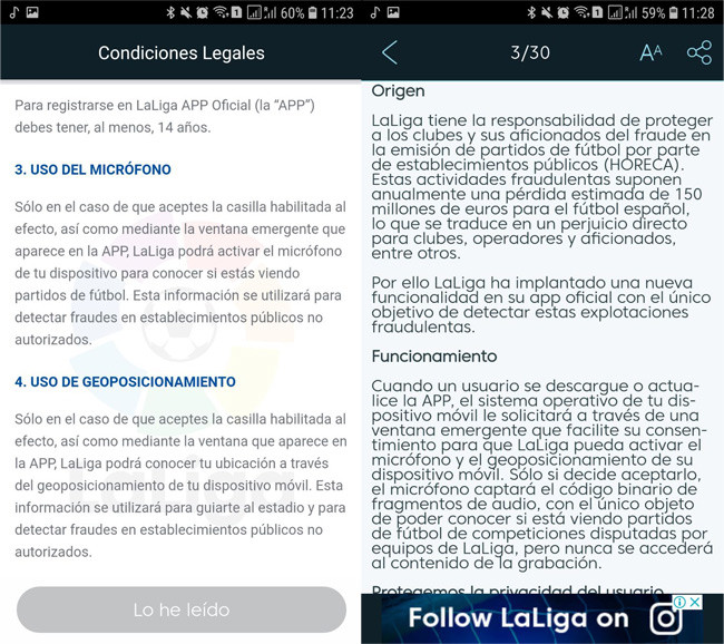 Nueva función de app de La Liga de España provoca polémica - app-la-liga-espana