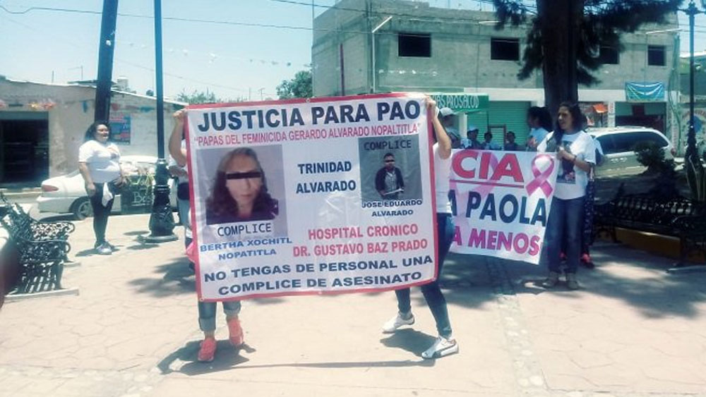 Protestan por feminicidio de menor en el Estado de México