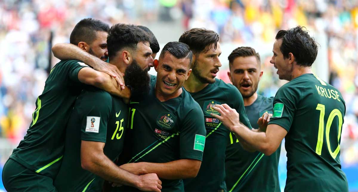 Australia empata con Dinamarca Australia empata con Dinamarca