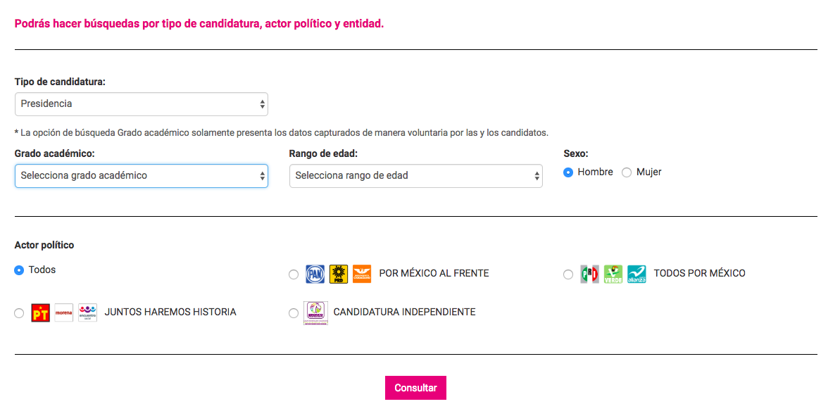 ¿Qué candidatos aparecerán en tu boleta? - candidatas-y-candidatos-ine-plataforma-13