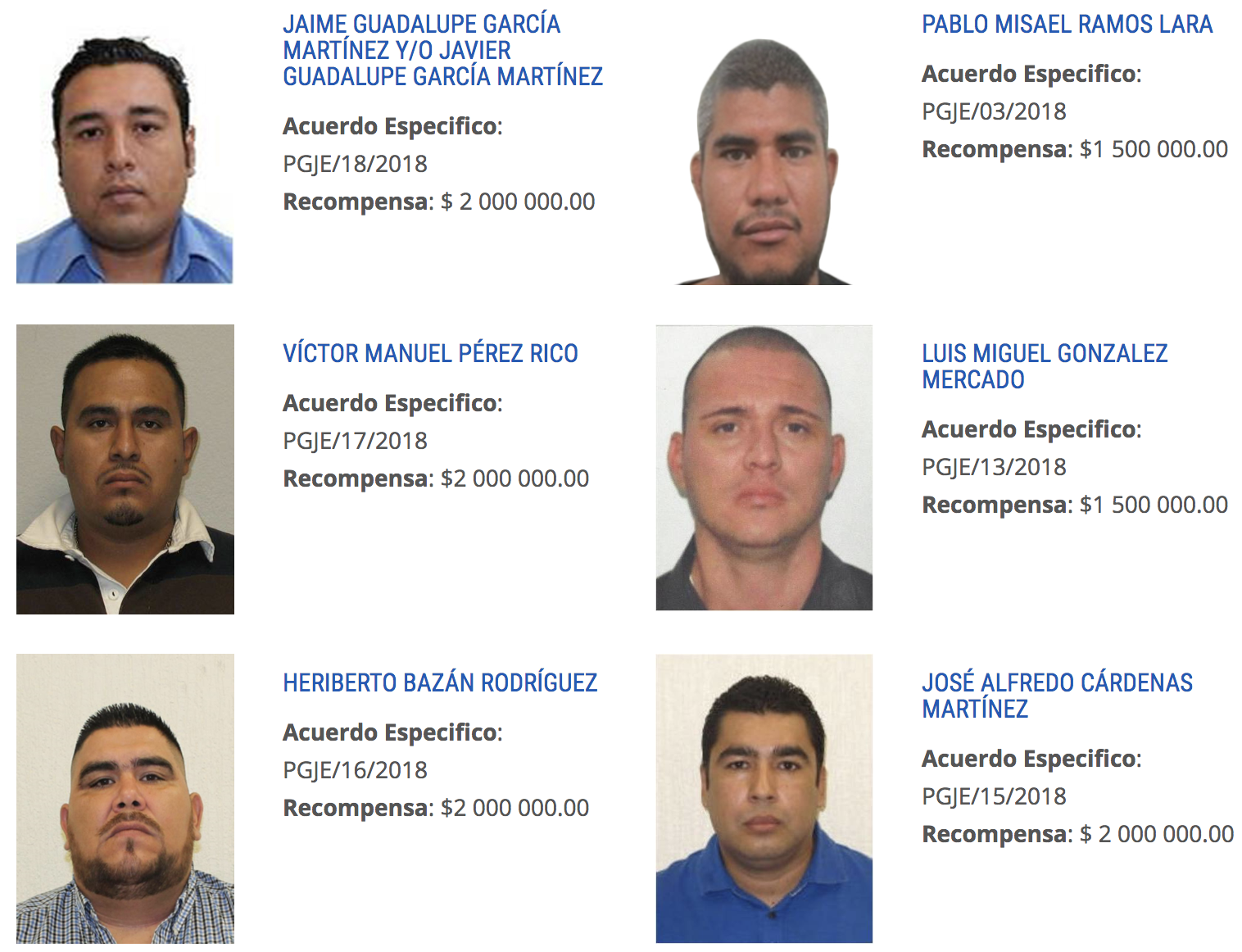 Ofrece PGJ de Tamaulipas hasta 17 mdp por captura de nueve delincuentes - captura-de-pantalla-2018-06-16-a-las-213512